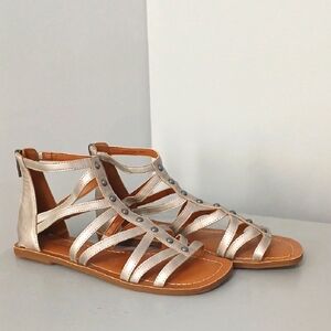 Lucky Brand Metallic Gladiator Sandals